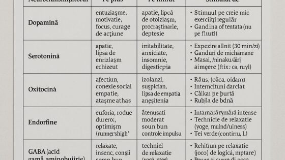 Neurotransmitatorii si echilibrul emotional: cum iti influenteaza creierul starea de bine