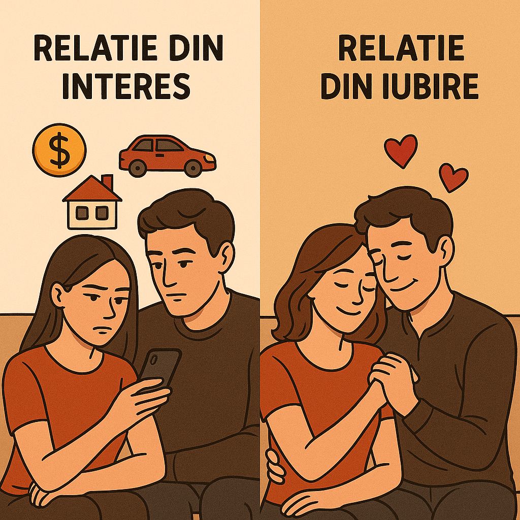 Relatie din interes sau relatie din iubire: cum faci diferenta