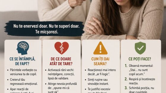 Cand parintele te critica: de ce revii la rolul de copil