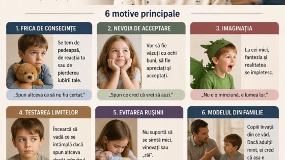 De ce mint copiii: motive reale si cum sa reactionezi corect