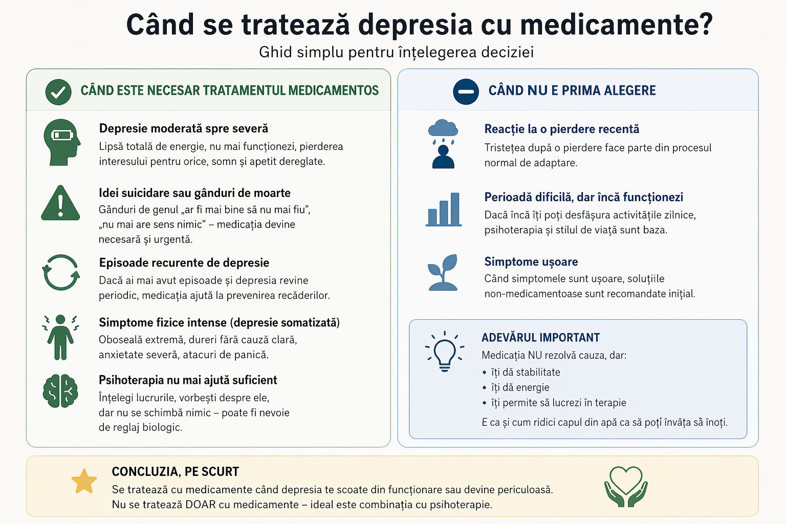 Tratament medicamentos depresie: cand este necesar cu adevarat