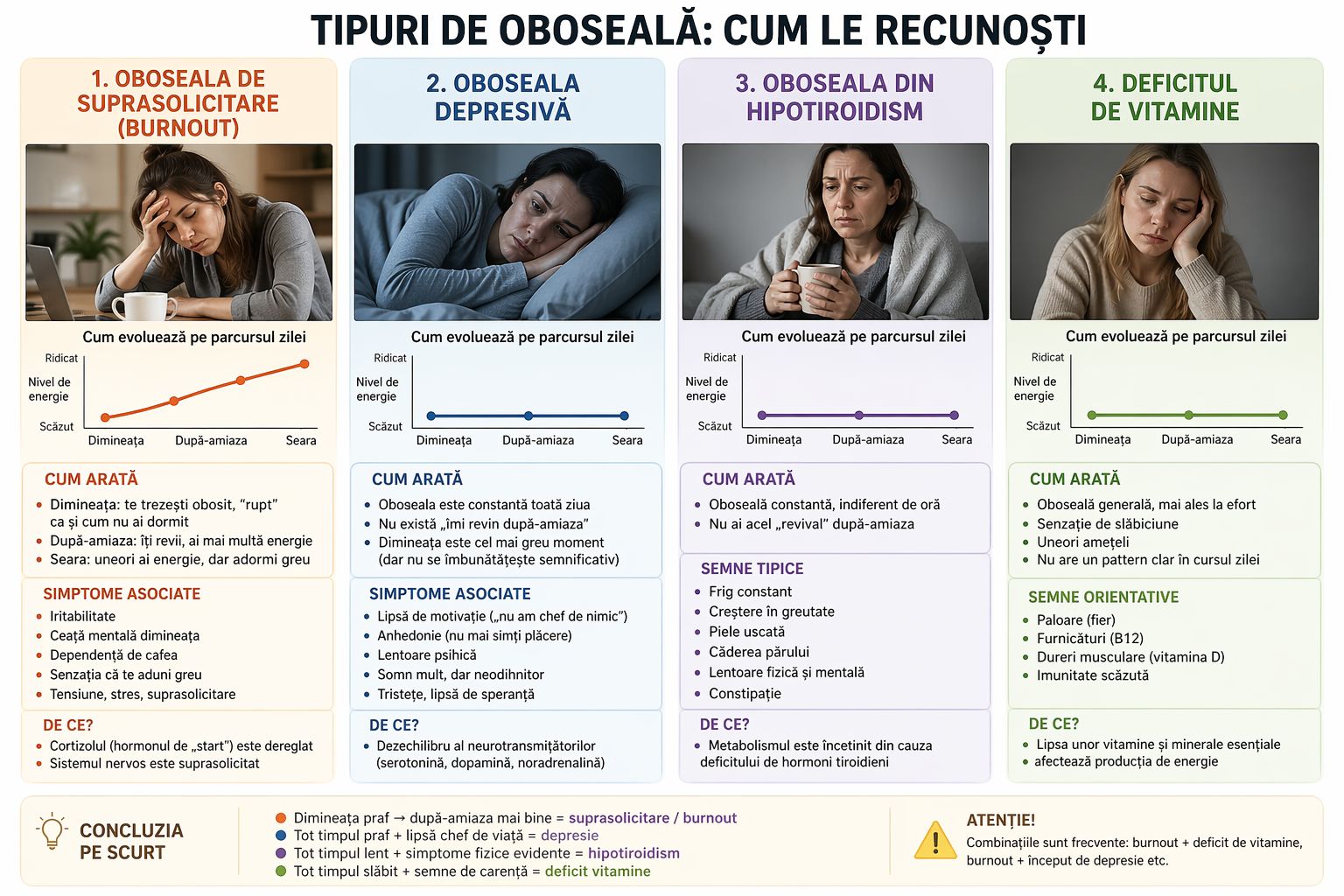 Tipuri de oboseala: cum le recunosti si ce semnifica