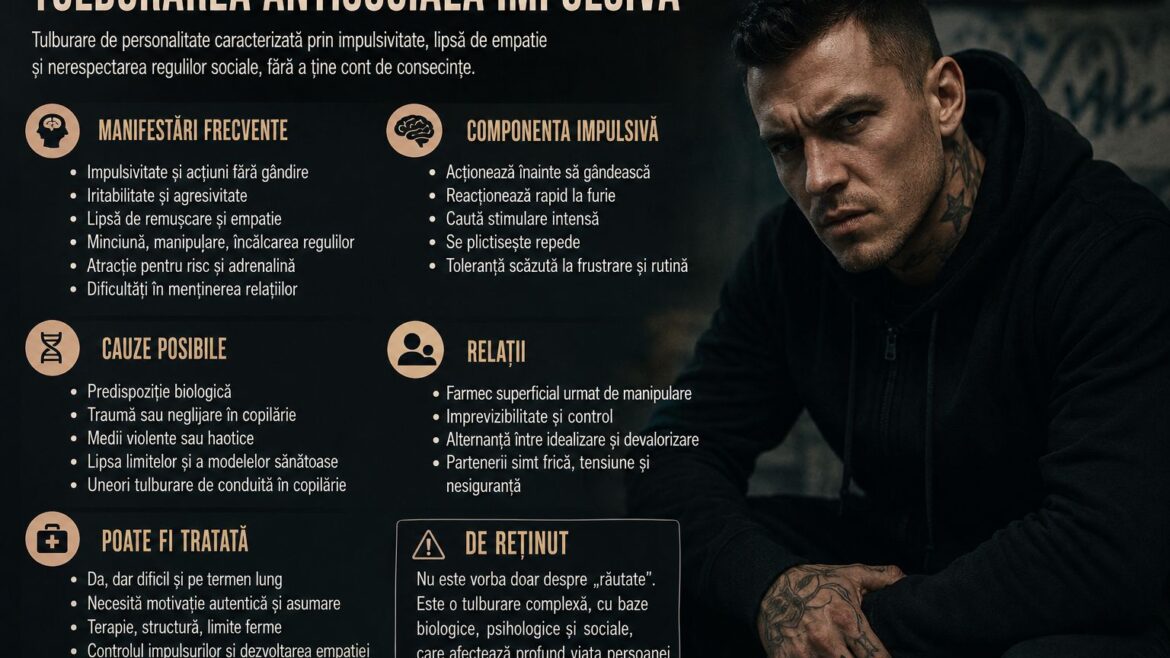 Tulburare antisociala impulsiva: semne, cauze si impact emotional