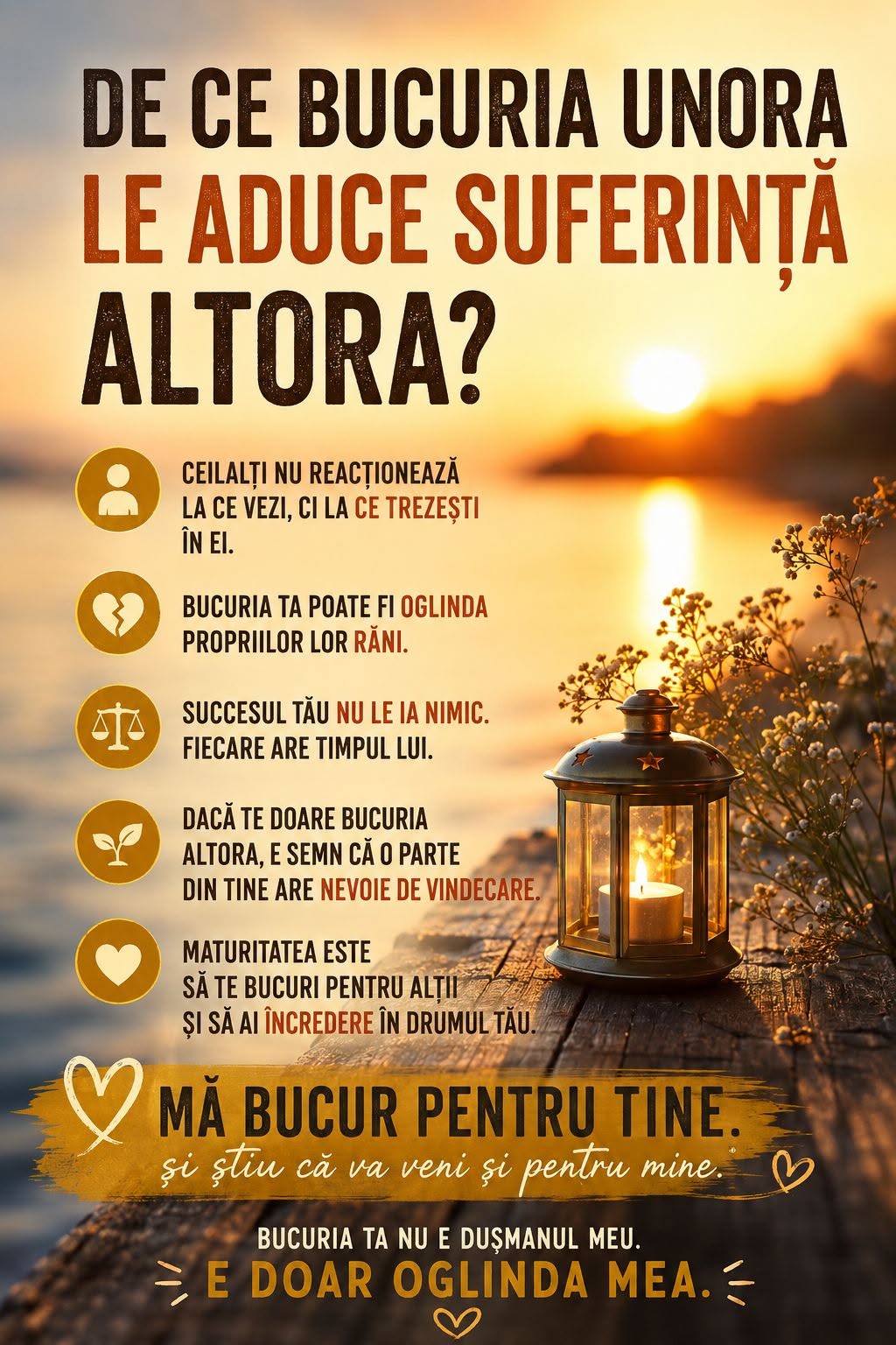 De ce bucuria altora poate sa ne doara? Explicatia psihologica