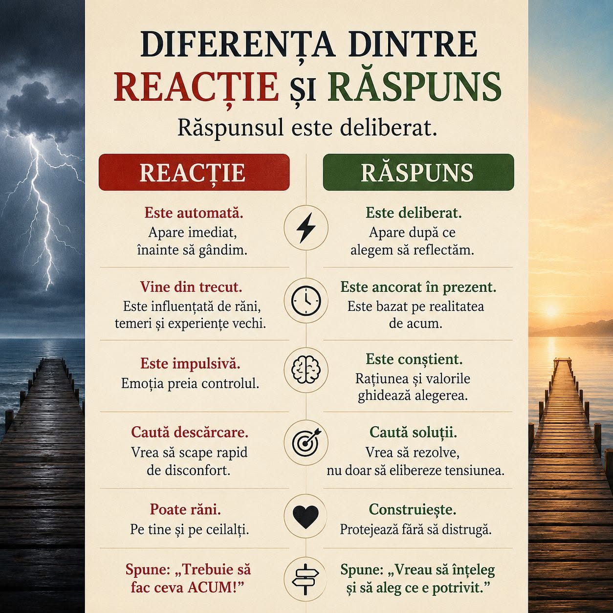 Reactie si raspuns: diferenta care iti poate schimba viata