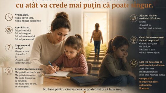 Ajutorul excesiv: cum poate afecta increderea in sine si autonomia
