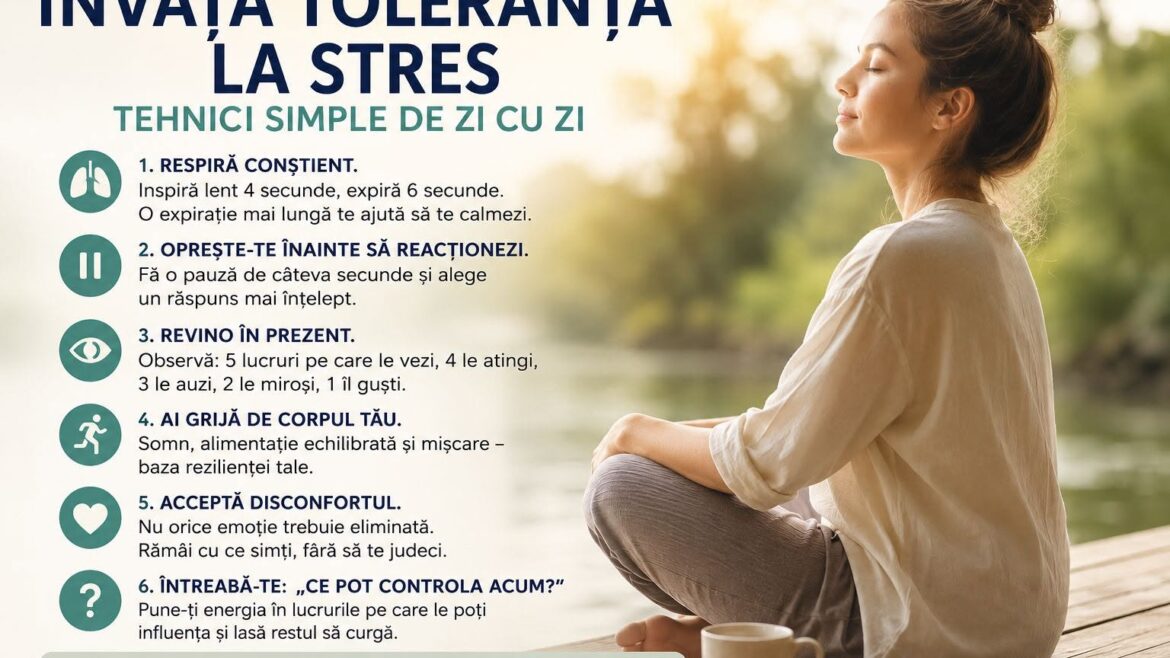 Toleranta la stres: tehnici simple pentru o viata mai echilibrata