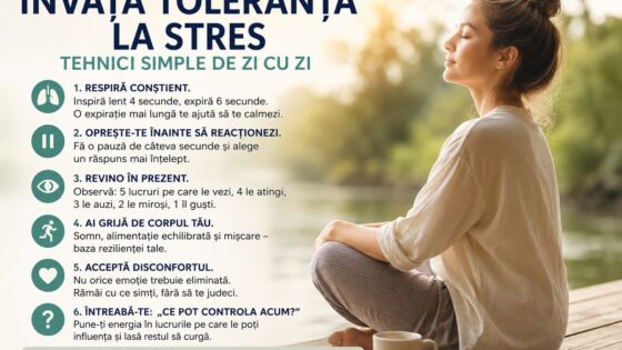 Toleranta la stres: tehnici simple pentru o viata mai echilibrata