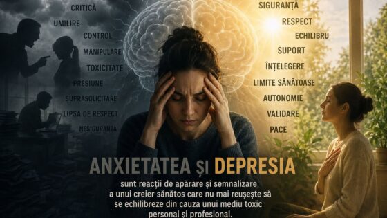 Anxietatea si depresia: cand simptomele ascund un mediu toxic