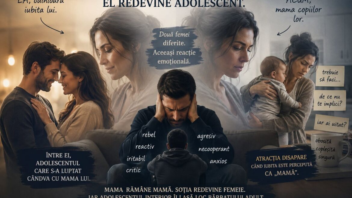 Cand sotia devine mama, iar sotul redevine adolescent: dinamica ascunsa din cuplu