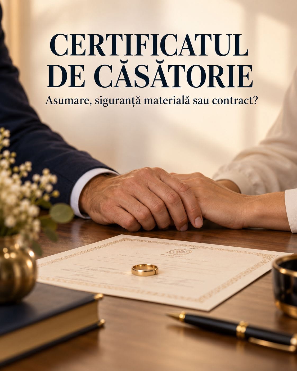 Certificat de casatorie: iubire, asumare, siguranta sau contract?