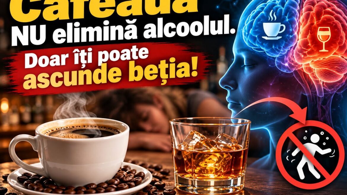 Cafeaua si alcoolul: de ce te simti mai treaz, dar nu esti mai putin beat