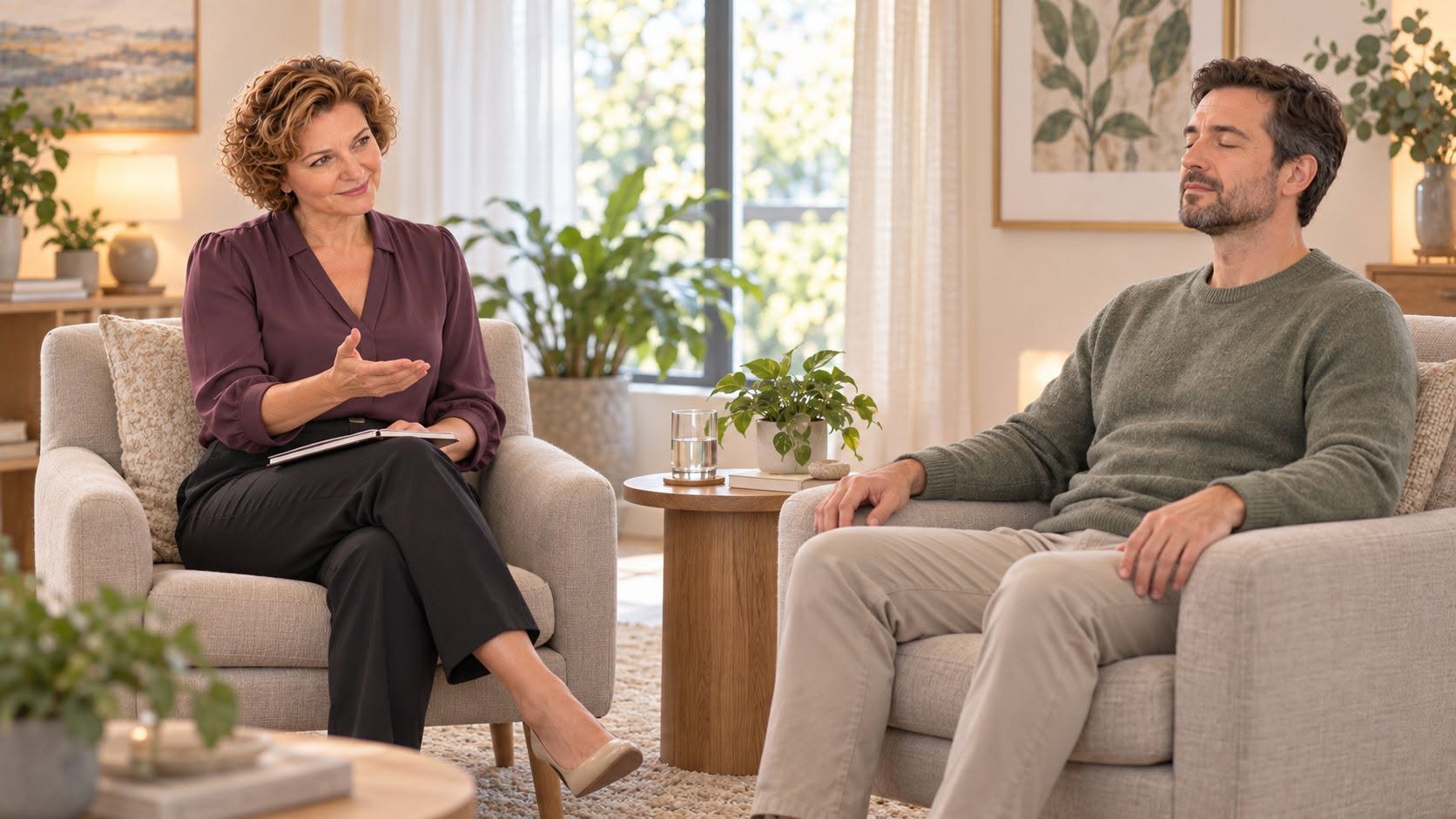Psihoterapeut aproape de suferinta: empatie, limite si prezenta terapeutica
