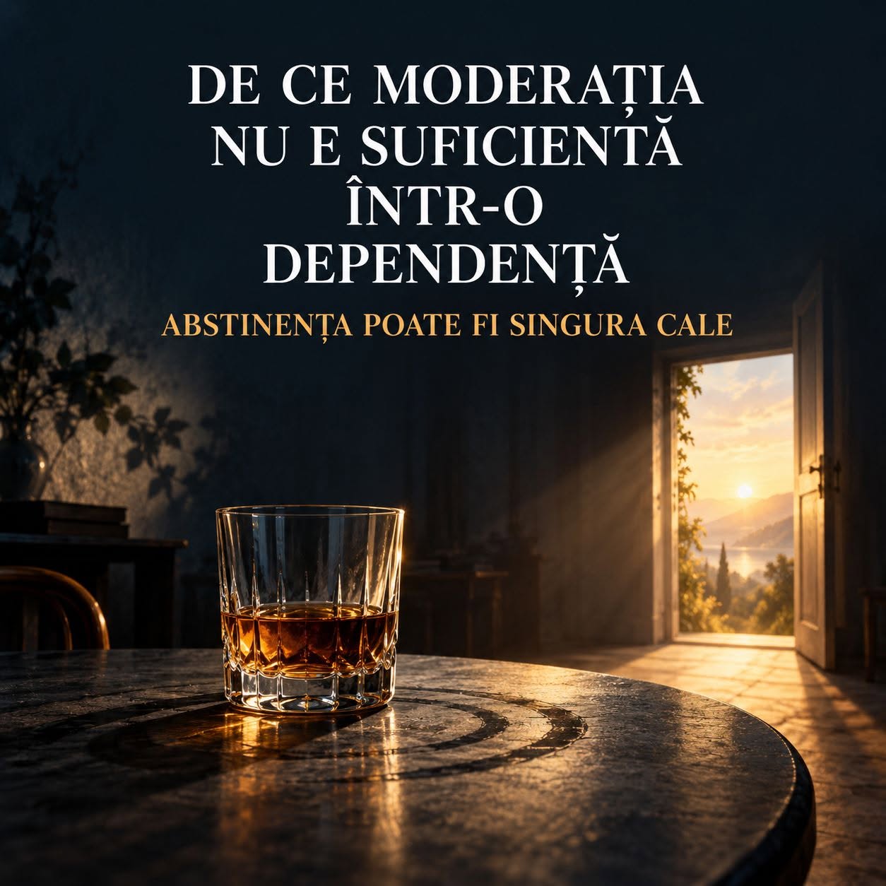 Abstinenta in dependenta: cand moderatia nu mai este suficienta